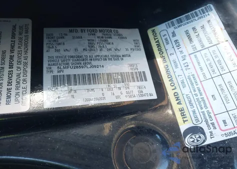 2007 Lincoln Navigator Ultimate from USA, damaged, VIN 5LMFU28597LJ09214